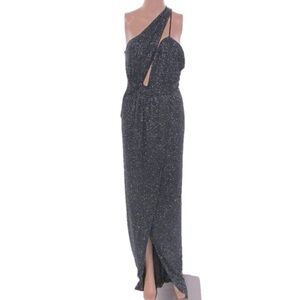 NEW MICHAEL COSTELLO Women's Dress Jacoub Gown Size M Green/Black